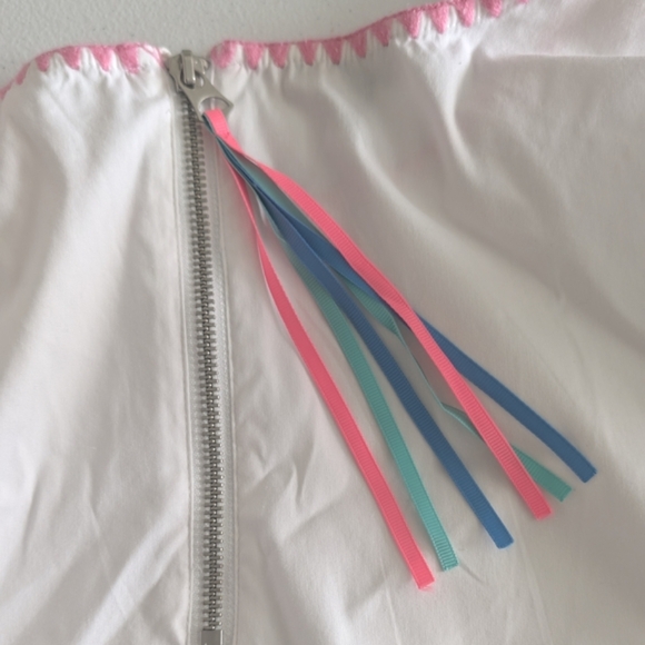 Talbots White Tunic with Colorful Trim - Picture 5 of 9